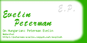 evelin peterman business card